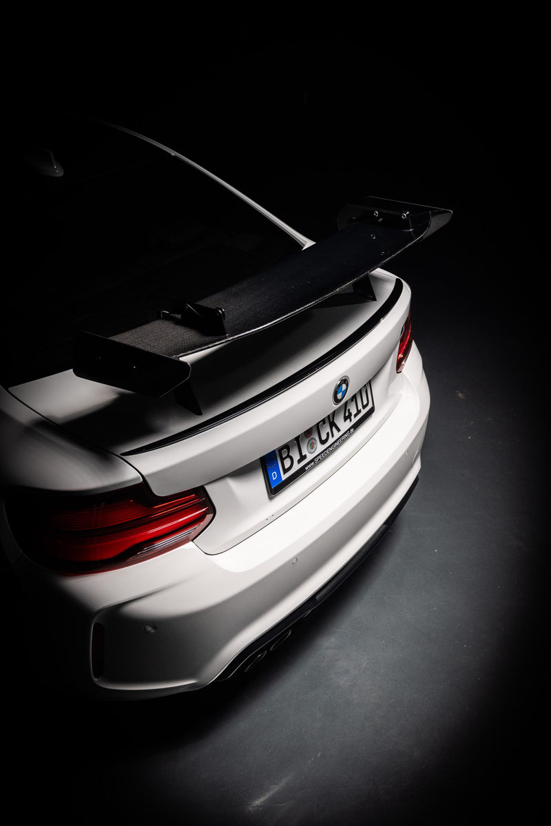 Laden Sie das Bild in Galerie -Viewer, Speed Engineering - Swan Neck Wing Heckflügel für BMW M2 F87 / M2 Competition / CS F87 - mit TÜV - 14060