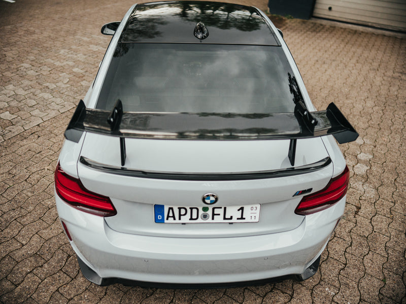 Laden Sie das Bild in Galerie -Viewer, Speed Engineering - Swan Neck Wing Heckflügel für BMW M2 F87 / M2 Competition / CS F87 - mit TÜV - 14060
