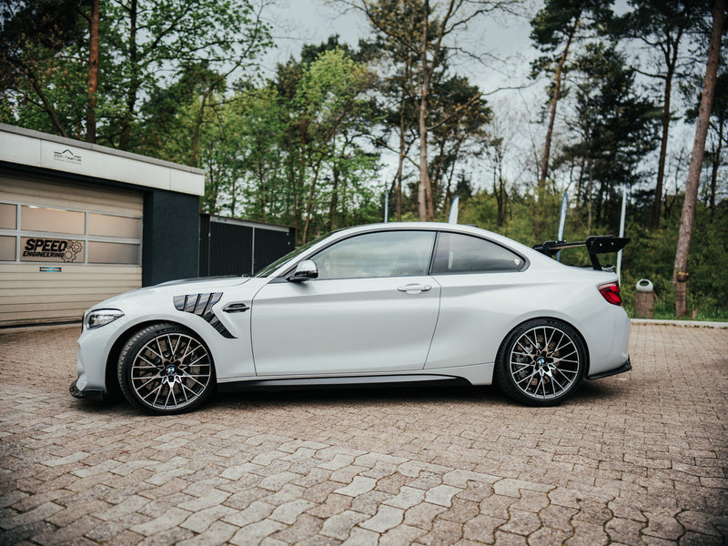 Laden Sie das Bild in Galerie -Viewer, Speed Engineering - Swan Neck Wing Heckflügel für BMW M2 F87 / M2 Competition / CS F87 - mit TÜV - 14060
