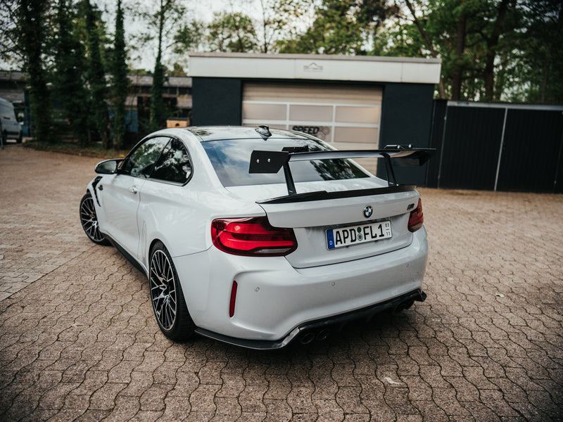 Laden Sie das Bild in Galerie -Viewer, Speed Engineering - Swan Neck Wing Heckflügel für BMW M2 F87 / M2 Competition / CS F87 - mit TÜV - 14060
