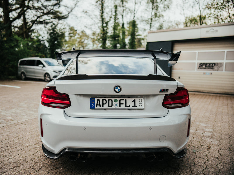 Laden Sie das Bild in Galerie -Viewer, Speed Engineering - Swan Neck Wing Heckflügel für BMW M2 F87 / M2 Competition / CS F87 - mit TÜV - 14060
