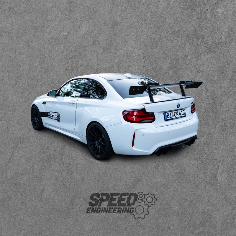 Laden Sie das Bild in Galerie -Viewer, Speed Engineering - Big Swan Neck Wing Heckflügel für BMW M2 F87 / M2 Competition / CS F87 - 14310
