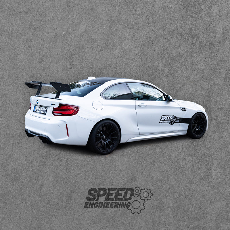 Laden Sie das Bild in Galerie -Viewer, Speed Engineering - Big Swan Neck Wing Heckflügel für BMW M2 F87 / M2 Competition / CS F87 - 14310
