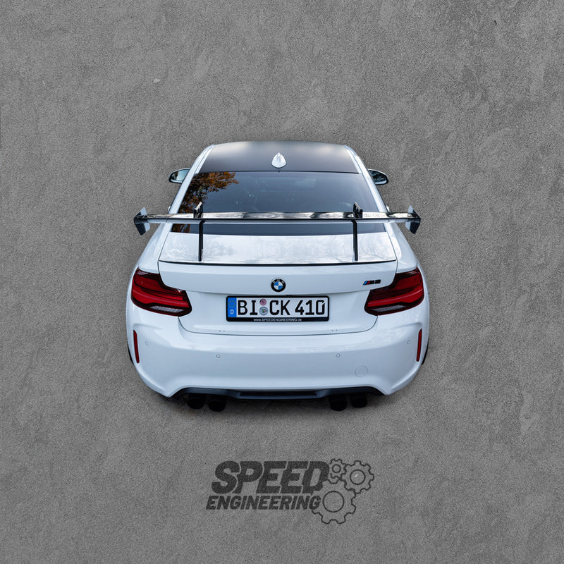 Laden Sie das Bild in Galerie -Viewer, Speed Engineering - Big Swan Neck Wing Heckflügel für BMW M2 F87 / M2 Competition / CS F87 - 14310