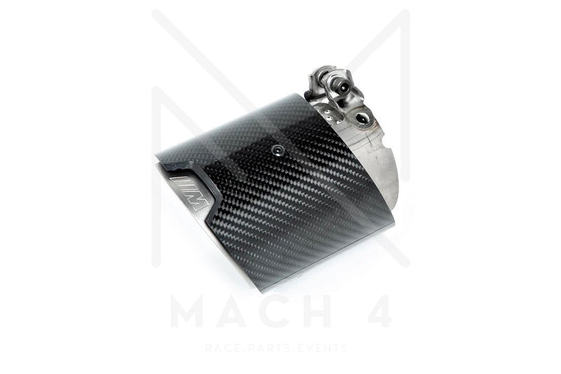 Laden Sie das Bild in Galerie -Viewer, BMW M Performance Endrohrblenden Carbon für BMW M2 G87 - 18305A291B7/18305A291B8