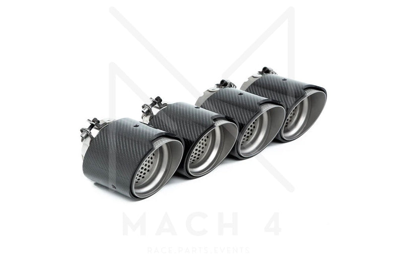 Laden Sie das Bild in Galerie -Viewer, BMW M Performance Endrohrblenden Carbon für BMW M2 G87 - 18305A291B7/18305A291B8