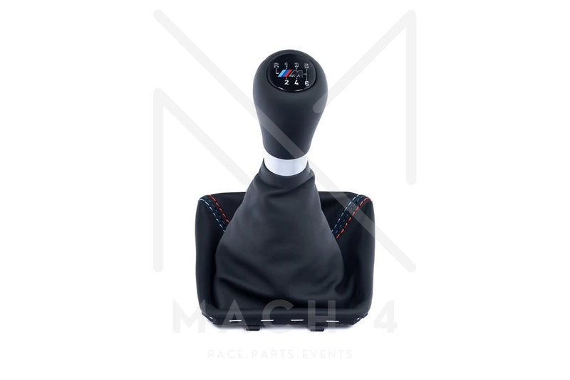 Laden Sie das Bild in Galerie -Viewer, BMW Original M2 G87 Schaltknopf Leder mit Abdeckung Schaltsack mit M-Naht / 6-Gang für BMW M2 G87 - 25117885209