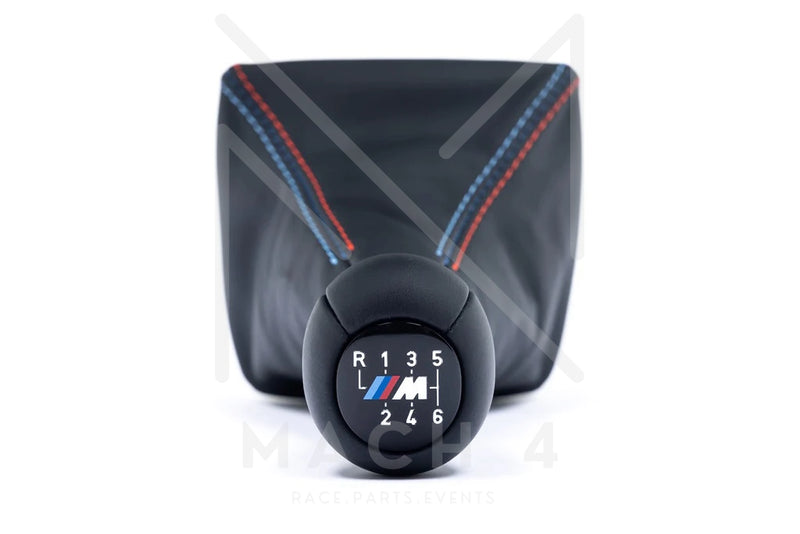 Laden Sie das Bild in Galerie -Viewer, BMW Original M2 G87 Schaltknopf Leder mit Abdeckung Schaltsack mit M-Naht / 6-Gang für BMW M3 G80 / M4 G82 - 25117885209
