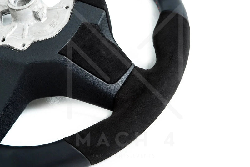 Laden Sie das Bild in Galerie -Viewer, BMW M Alcantara Lenkrad Handschalter Abdeckung Set / Steering Wheel Alcantara Rear Cover Set für BMW M3 G80 & M4 G82/G83 - 32305A29D29
