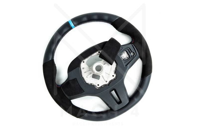 Laden Sie das Bild in Galerie -Viewer, BMW M Alcantara Lenkrad Handschalter Abdeckung Set / Steering Wheel Alcantara Rear Cover Set für BMW M3 G80 & M4 G82/G83 - 32305A29D29