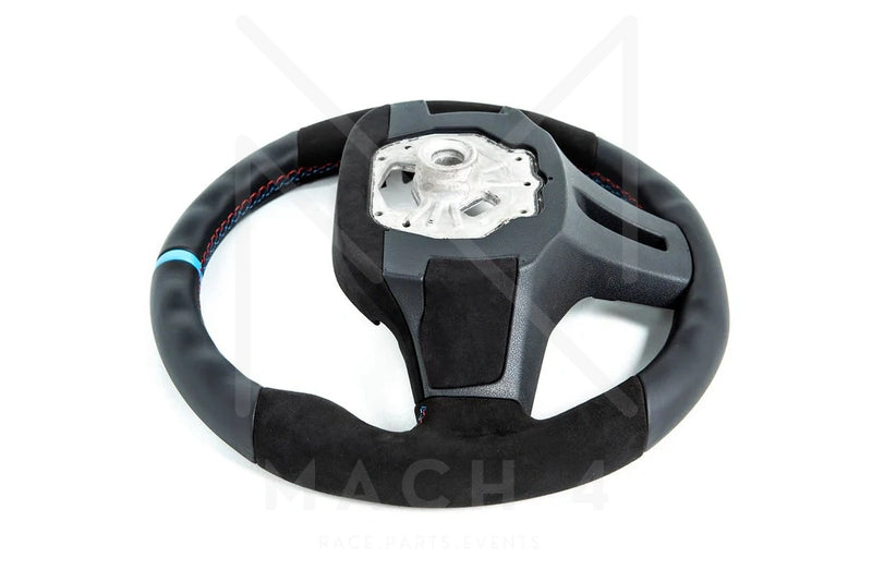 Laden Sie das Bild in Galerie -Viewer, BMW M Alcantara Lenkrad Handschalter Abdeckung Set / Steering Wheel Alcantara Rear Cover Set für BMW M3 G80 & M4 G82/G83 - 32305A29D29