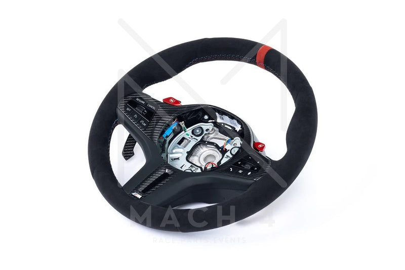 Laden Sie das Bild in Galerie -Viewer, BMW M4 CSL Alcantara Lenkrad Kranz - BMW 3er/4er M340i / M440i G20/G21/G22/G23 - 32307874035