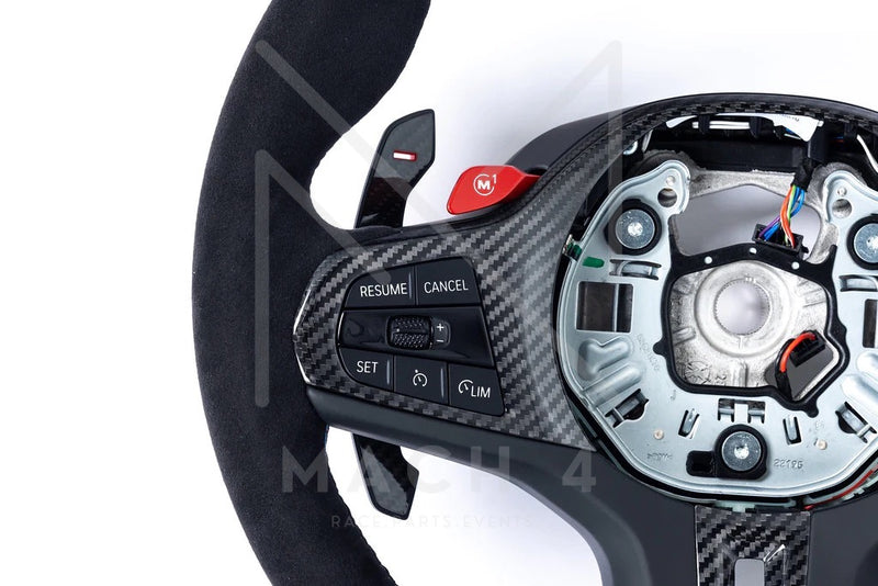 Laden Sie das Bild in Galerie -Viewer, BMW M4 CSL Alcantara Lenkrad Kranz - BMW M2 G87 / M3 G80/G81 / M4 G82/G83 G8x - 32307874035