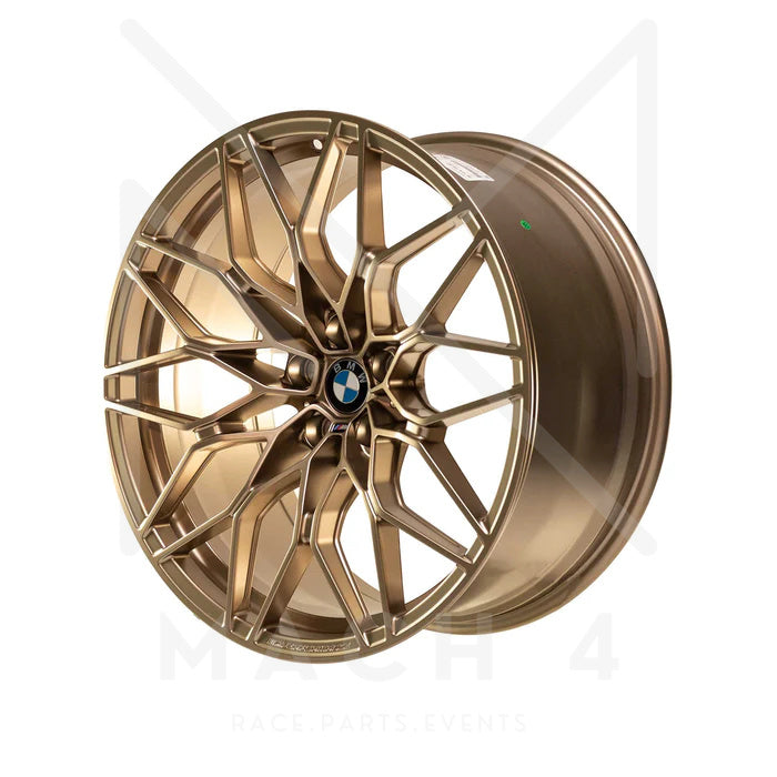 Laden Sie das Bild in Galerie -Viewer, BMW M Performance 1000M Kreuzspeiche Felge gold/bronze matt in 20/21 Zoll für BMW M2 G87 - 36108746992/36108746991