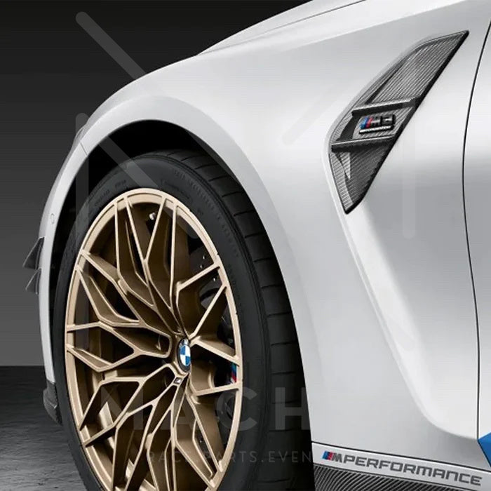 Laden Sie das Bild in Galerie -Viewer, BMW M Performance 1000M Kreuzspeiche Felge gold/bronze matt in 20/21 Zoll für BMW M3 / M4 G80/G81/G82/G83 - 36108746992/36108746991