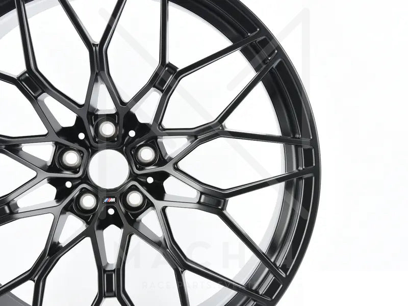 Laden Sie das Bild in Galerie -Viewer, BMW M Performance 1000M Kreuzspeiche Felge schwarz matt in 20/21 Zoll für BMW M2 G87 - 36109502045/36109502044