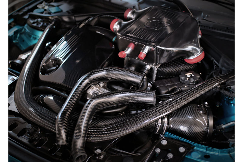Laden Sie das Bild in Galerie -Viewer, Eventuri Carbon Chargepipes für BMW M2 Competition / M2 CS F87 S55 Motor