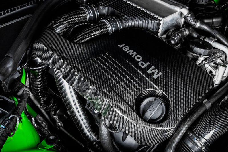 Laden Sie das Bild in Galerie -Viewer, Eventuri Carbon Chargepipes für BMW M2 Competition / M2 CS F87 S55 Motor