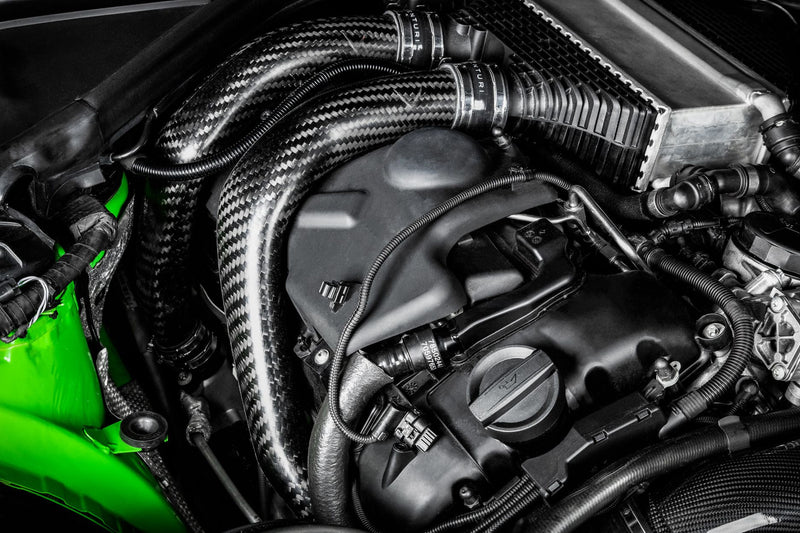 Laden Sie das Bild in Galerie -Viewer, Eventuri Carbon Chargepipes für BMW M2 Competition / M2 CS F87 S55 Motor
