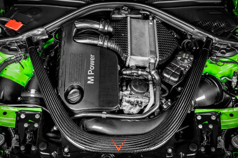 Laden Sie das Bild in Galerie -Viewer, Eventuri Carbon Chargepipes für BMW M2 Competition / M2 CS F87 S55 Motor
