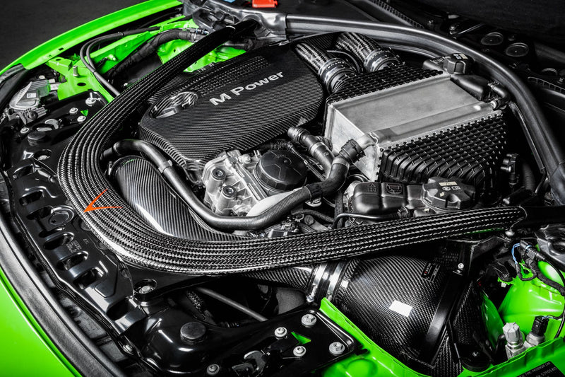 Laden Sie das Bild in Galerie -Viewer, Eventuri Carbon Chargepipes für BMW M2 Competition / M2 CS F87 S55 Motor
