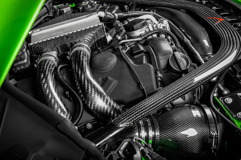 Laden Sie das Bild in Galerie -Viewer, Eventuri Carbon Chargepipes für BMW M2 Competition / M2 CS F87 S55 Motor