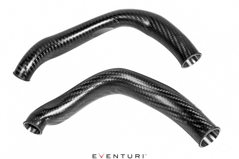 Laden Sie das Bild in Galerie -Viewer, Eventuri Carbon Chargepipes für BMW M2 Competition / M2 CS F87 S55 Motor