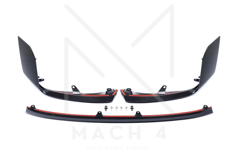 Laden Sie das Bild in Galerie -Viewer, BMW M Performance Frontaufsatz Carbon Set für BMW M2 G87 - 51115A5F481 / 51115A5F482 / 51115A5F445