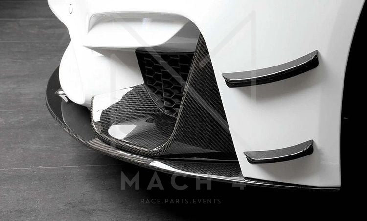 Laden Sie das Bild in Galerie -Viewer, BMW M4 DTM-Edition Frontflaps / Seitenflügel / Flaps Carbon für BMW M3/M4 F80/F82/F83 - 51117993027/51117993028