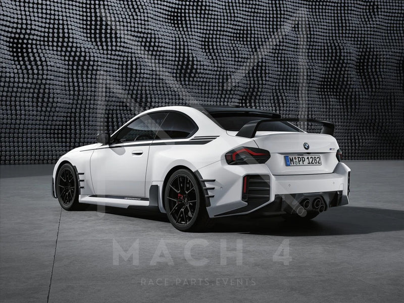 Laden Sie das Bild in Galerie -Viewer, BMW M Performance Heckaufsatz Carbon rechts + links Set für BMW M2 G87 - 51125A66161 / 51125A66162