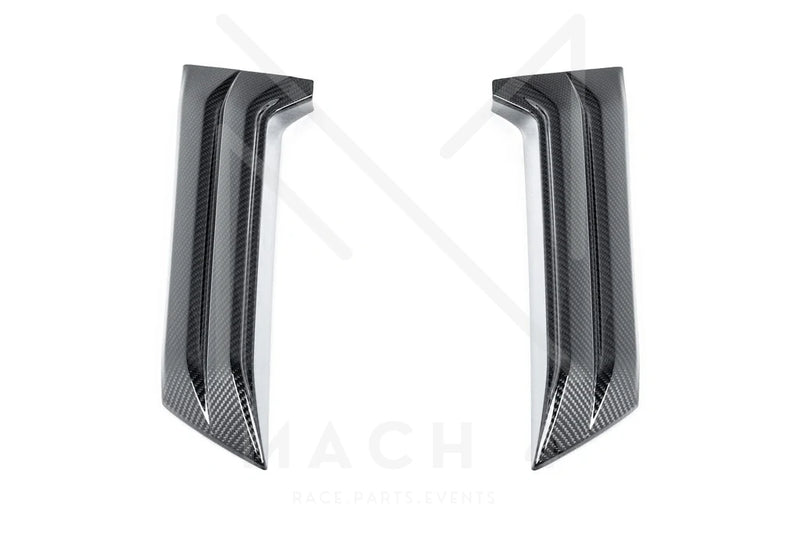 Laden Sie das Bild in Galerie -Viewer, BMW M Performance Heckfinnen / Rear Pillar Fin Set Carbon für BMW M5 G99 - 51125A85299/51125A852A0