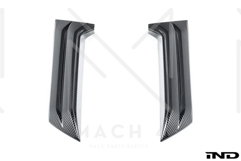 Laden Sie das Bild in Galerie -Viewer, BMW M Performance Heckfinnen / Rear Pillar Fin Set Carbon für BMW M5 G99 - 51125A85299/51125A852A0