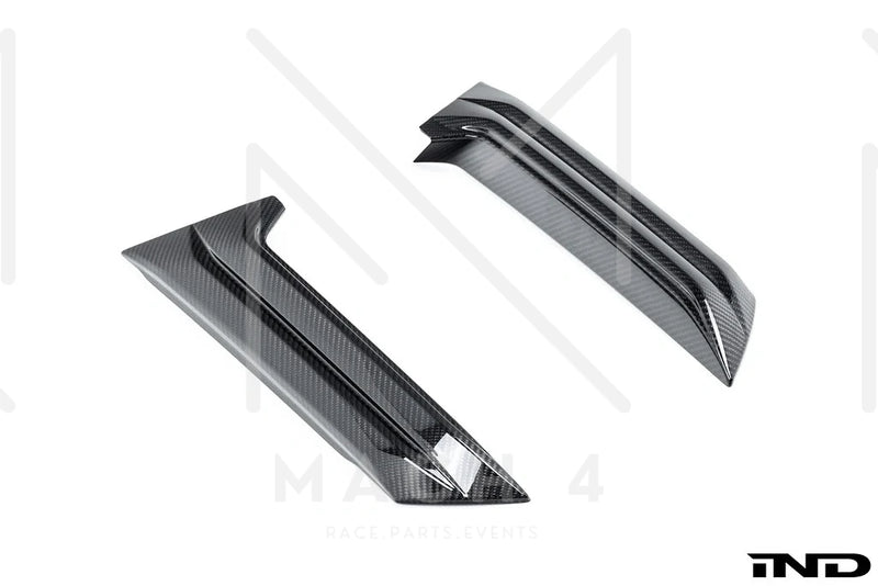 Laden Sie das Bild in Galerie -Viewer, BMW M Performance Heckfinnen / Rear Pillar Fin Set Carbon für BMW M5 G99 - 51125A85299/51125A852A0