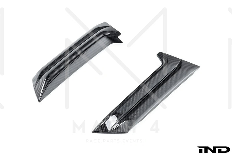 Laden Sie das Bild in Galerie -Viewer, BMW M Performance Heckfinnen / Rear Pillar Fin Set Carbon für BMW M5 G99 - 51125A85299/51125A852A0