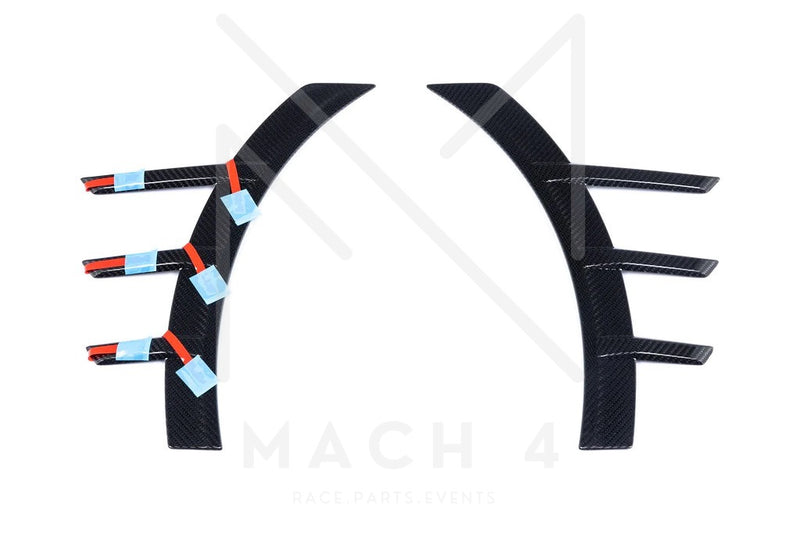 Laden Sie das Bild in Galerie -Viewer, BMW M Performance Zierblende Carbon Seitenwand vorne Set für BMW M2 G87 - 51135A649E3 / 51135A649E4