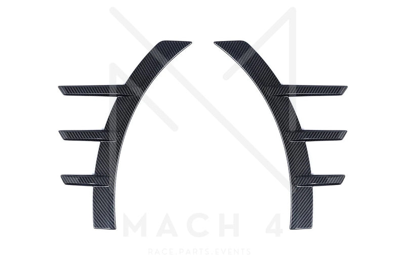 Laden Sie das Bild in Galerie -Viewer, BMW M Performance Zierblende Carbon Seitenwand vorne Set für BMW M2 G87 - 51135A649E3 / 51135A649E4