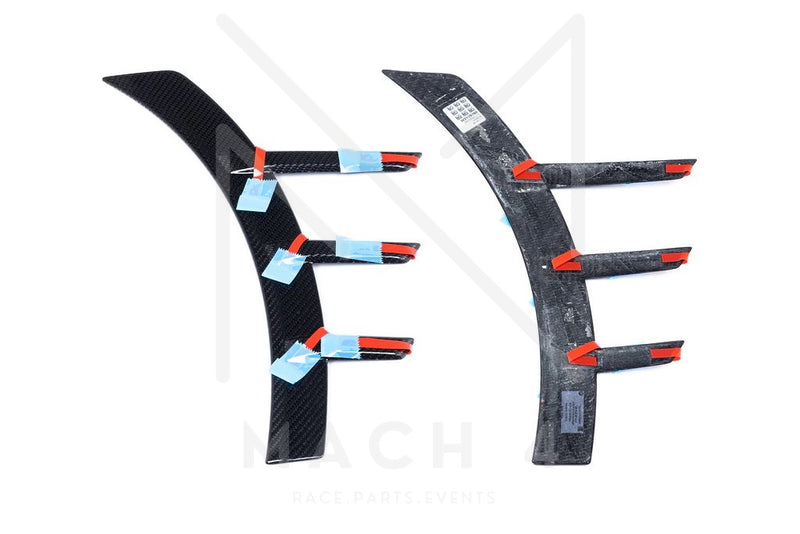 Laden Sie das Bild in Galerie -Viewer, BMW M Performance Zierblende Carbon Seitenwand vorne Set für BMW M2 G87 - 51135A649E3 / 51135A649E4