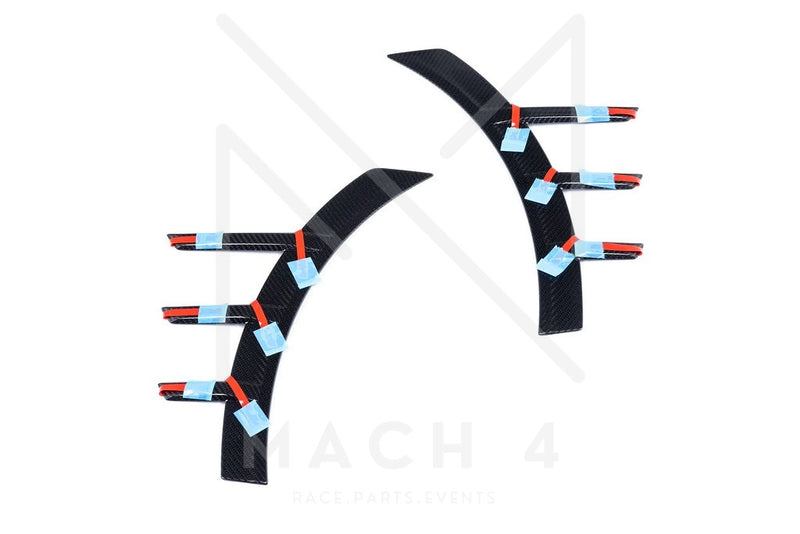 Laden Sie das Bild in Galerie -Viewer, BMW M Performance Zierblende Carbon Seitenwand vorne Set für BMW M2 G87 - 51135A649E3 / 51135A649E4