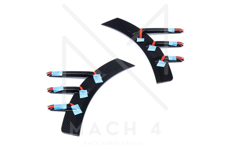 Laden Sie das Bild in Galerie -Viewer, BMW M Performance Zierblende Carbon Seitenwand hinten Set für BMW M2 G87 - 51135A64A11 / 51135A64A12