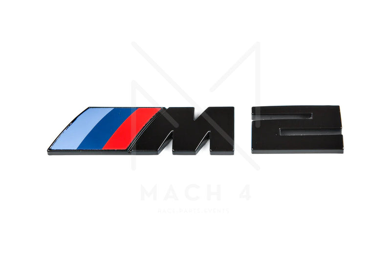Laden Sie das Bild in Galerie -Viewer, BMW M2 Badge schwarz glanz / Schriftzug für BMW M2 G87 - 51145A76513
