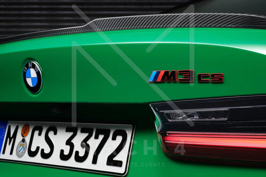 BMW M M3 CS G80 Badge Emblem Heckdeckel/Trunk schwarz/rot für BMW M3 G80/G81 - 51147887319