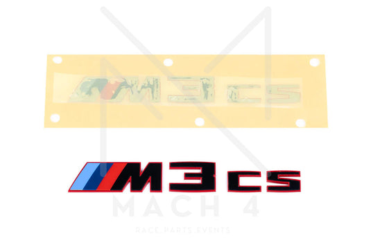 BMW M M3 CS G80 Badge Emblem Heckdeckel/Trunk schwarz/rot für BMW M3 G80/G81 - 51147887319