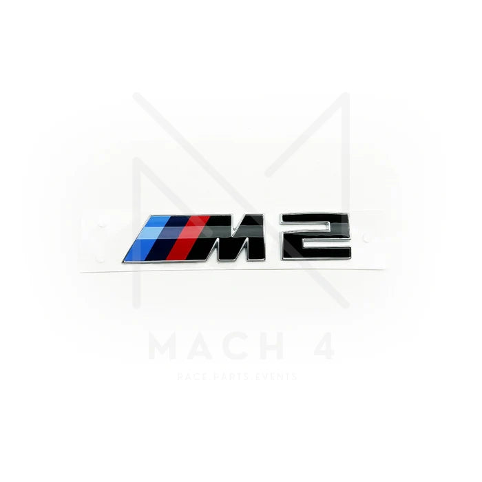 Laden Sie das Bild in Galerie -Viewer, BMW M2 LCI Badge schwarz glanz/silber / Schriftzug für BMW M2 G87 - 51147907772