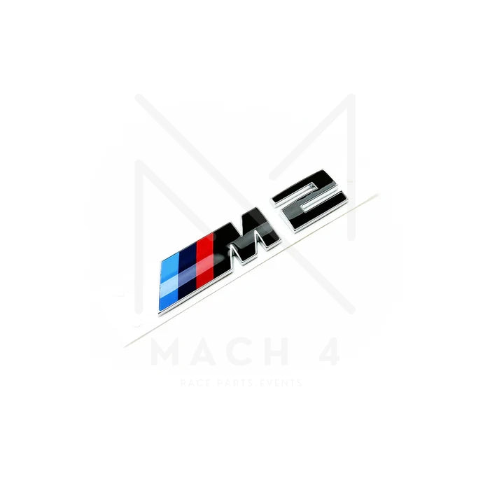 Laden Sie das Bild in Galerie -Viewer, BMW M2 LCI Badge schwarz glanz/silber / Schriftzug für BMW M2 G87 - 51147907772