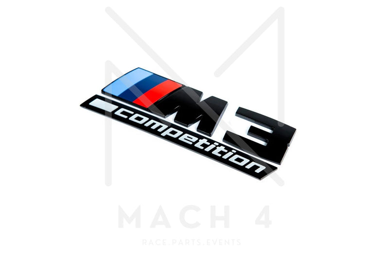 Laden Sie das Bild in Galerie -Viewer, BMW M3 Badge schwarz glanz / Schriftzug für BMW M3 G80/G81 - 51148084161
