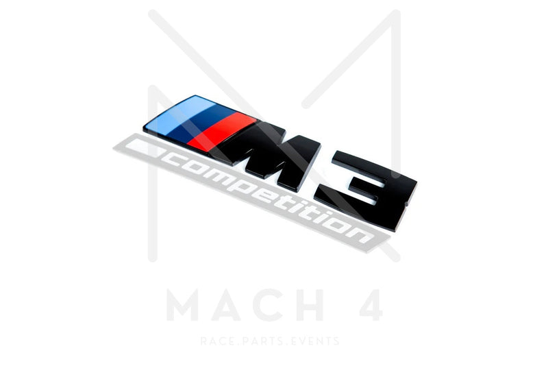 Laden Sie das Bild in Galerie -Viewer, BMW M3 Badge schwarz glanz / Schriftzug für BMW M3 G80/G81 - 51148084161
