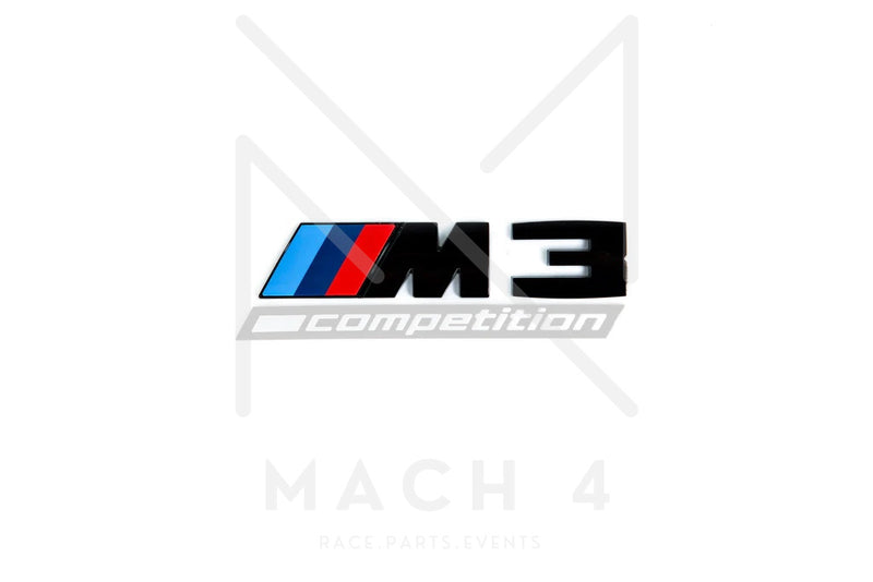 Laden Sie das Bild in Galerie -Viewer, BMW M3 Badge schwarz glanz / Schriftzug für BMW M3 G80/G81 - 51148084161