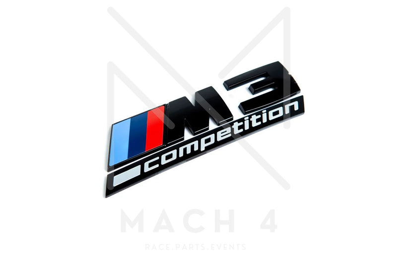 Laden Sie das Bild in Galerie -Viewer, BMW M3 Badge schwarz glanz / Schriftzug für BMW M3 G80/G81 - 51148084161
