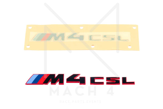BMW M M4 CSL G82 Badge Emblem Heckdeckel/Trunk schwarz/rot für BMW M4 G82/G83 - 51148086130