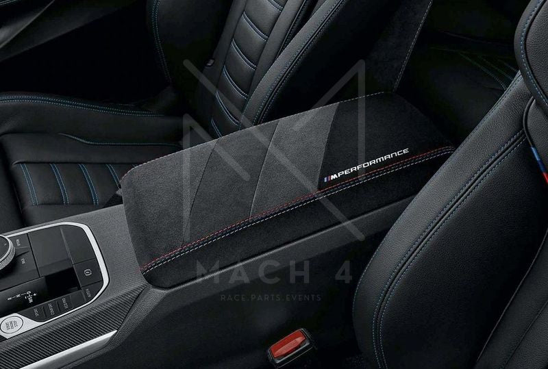 Laden Sie das Bild in Galerie -Viewer, BMW M Performance Armauflage / Mittelarmlehne Alcantara für BMW 2er M240i G42 - 51165A5D596
